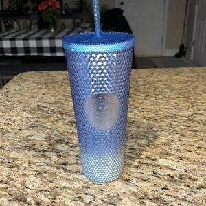 Blue Starbucks cup